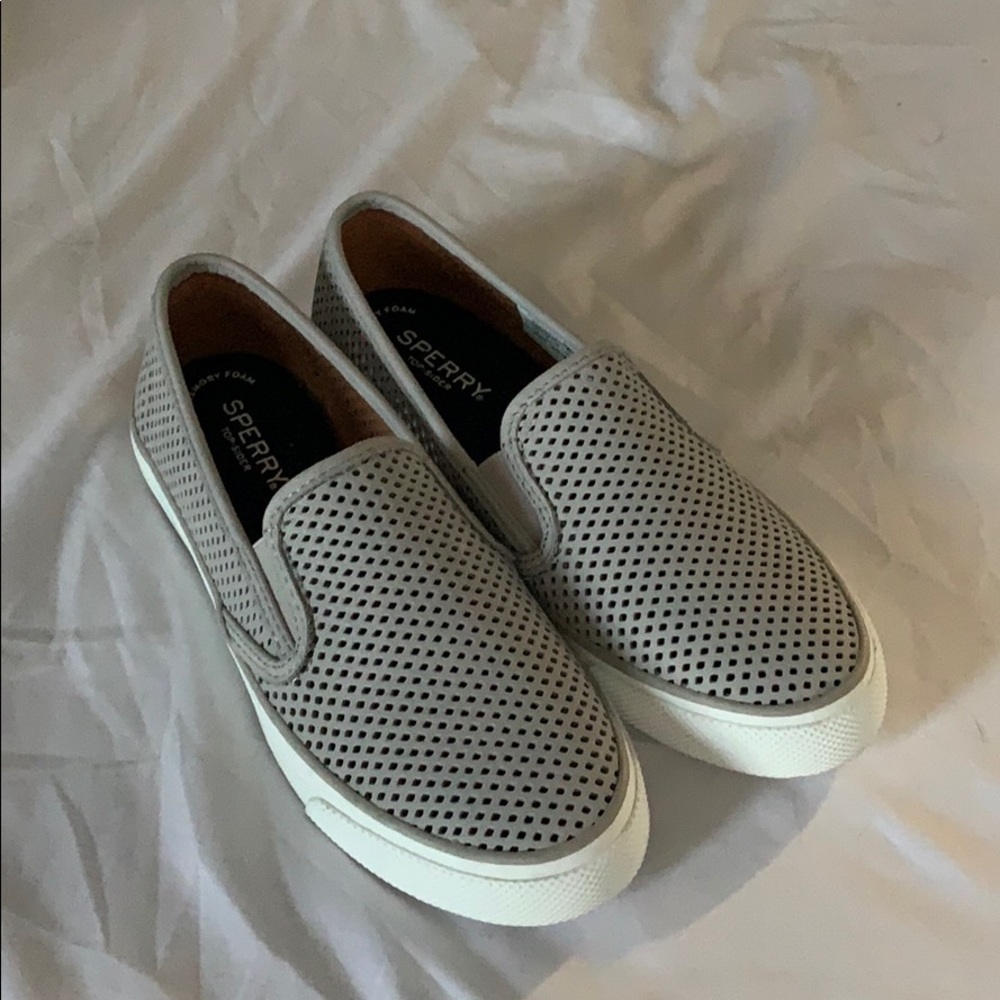 Gray Sperry Slide-On Sneakers